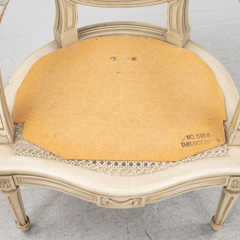 A pair of French Louis XVI-style chairs, 19th Century.