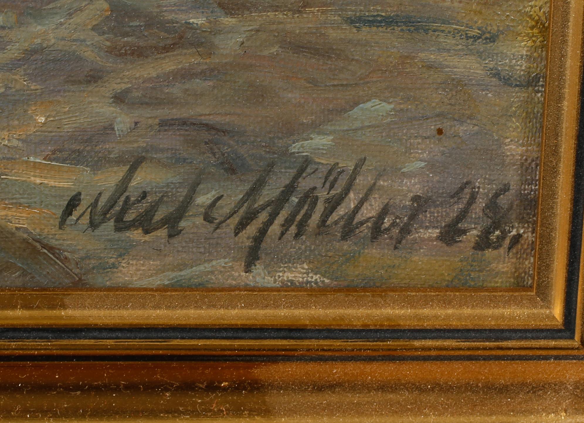 AXEL MÖLLER, olja på duk, signerad och daterad 28.