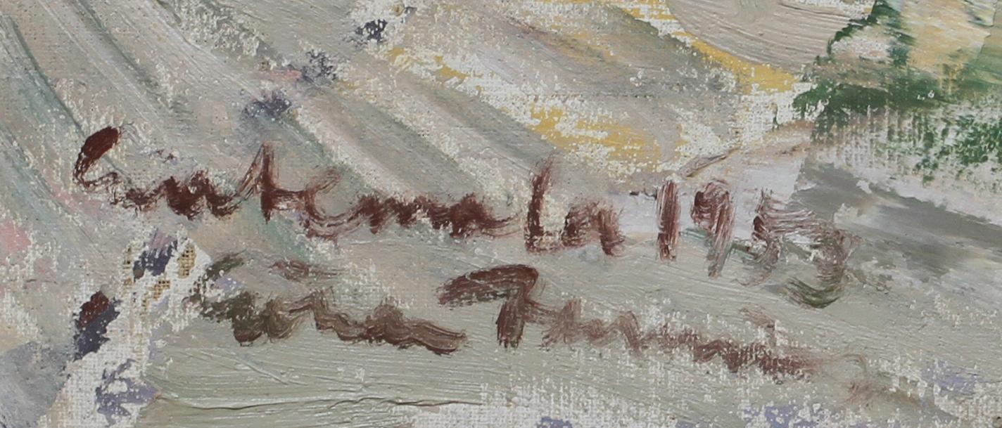 GÖRAN BRUNIUS, olja på duk, 2 st. Sign.