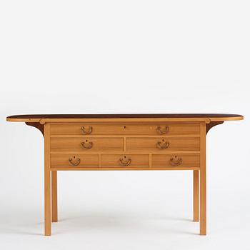 Josef Frank, a burled wood top sideboard, Svenskt Tenn Sweden, probably 1940s-1950s.