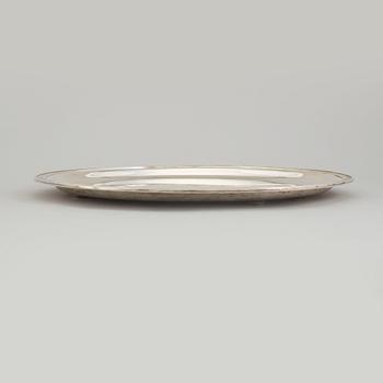 ATELIER BORGILA, a sterling silver tray from Stockholm, 1946.