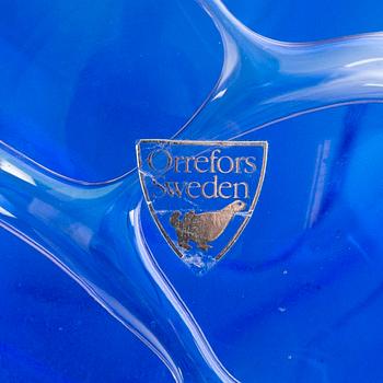 Lars Hellsten, vas, ariel, "Blue Wave", Orrefors/Fyrklövern 2001.