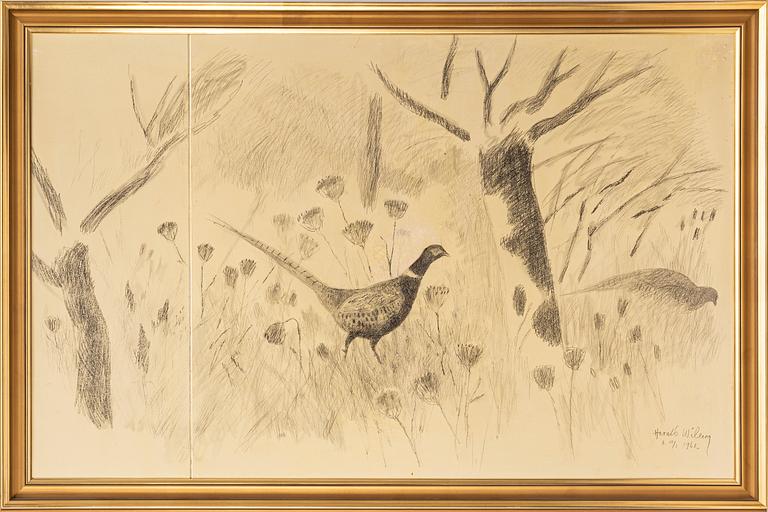 Harald Wiberg, Pheasant in the field.