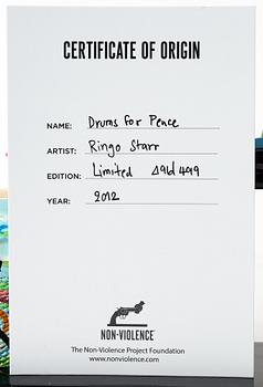 Non-Violence Art Project & Ringo Starr, 'Drums for Peace'.