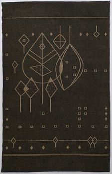 Aappo Härkönen, hårgarnsmatta, Mattokutomo, Finland, 1950/60-tal. Ca 240 x 155 cm.