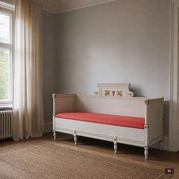 Sofa bed, late Gustavian style, 19th century.
