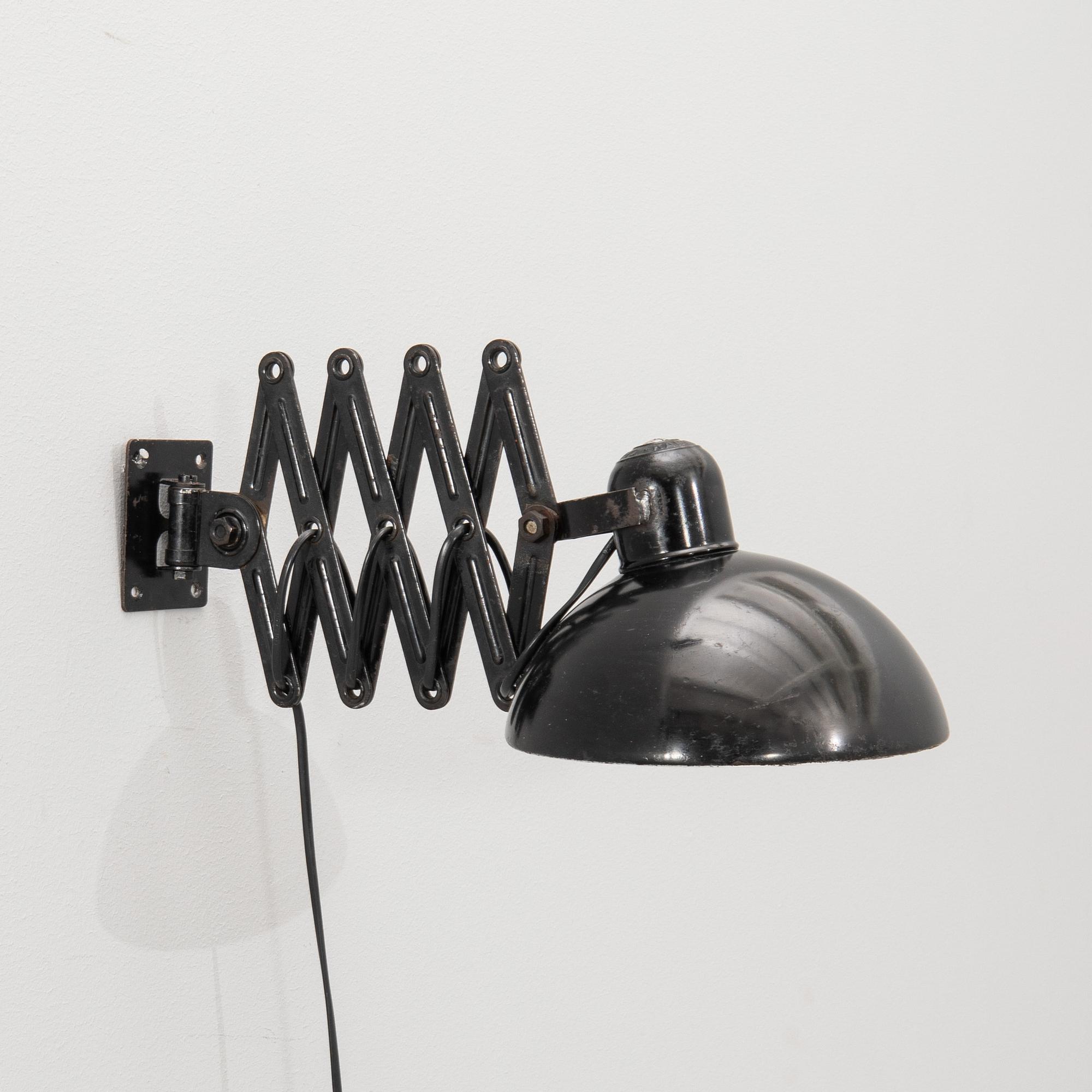 Christian Dell, wall lamp for Kaiser Idell Germany 1930s.