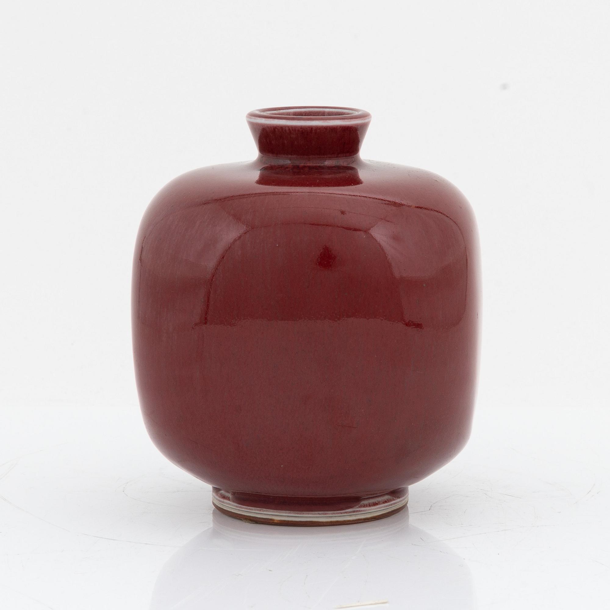 Berndt Friberg, a stoneware vase, Gustavsbergs studio, 1974.
