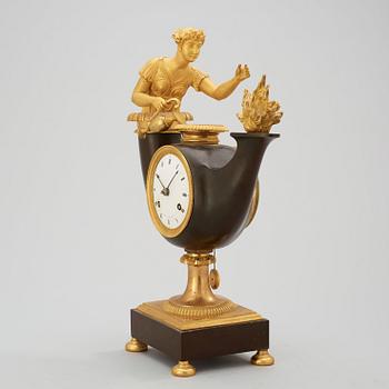 An Empire mantel clock by P. H. Beurling, master 1783.