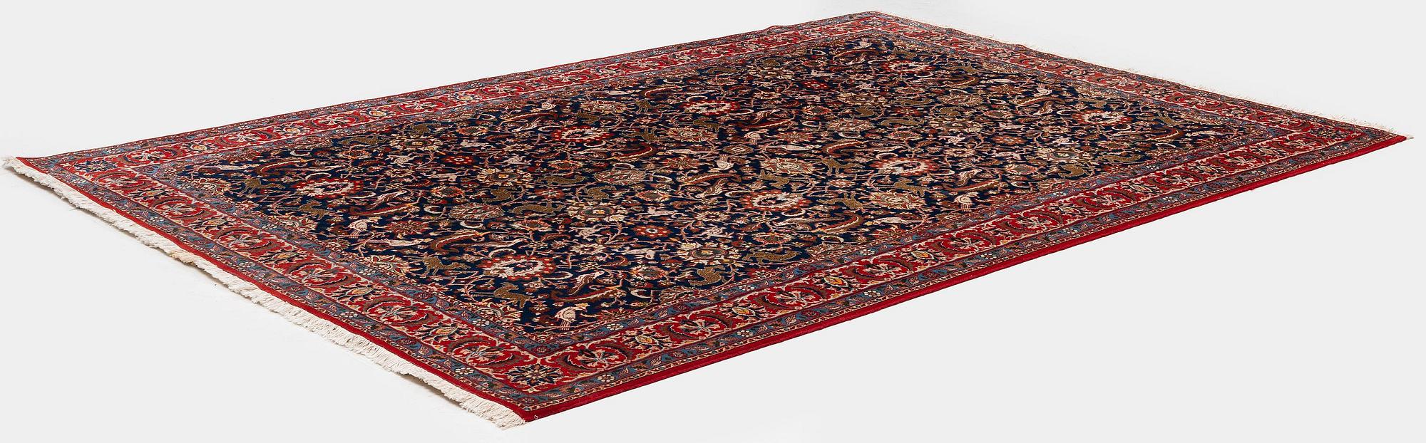 Carpet, semi-antique Ghom / Veramin, approx. 312 x 210 cm.