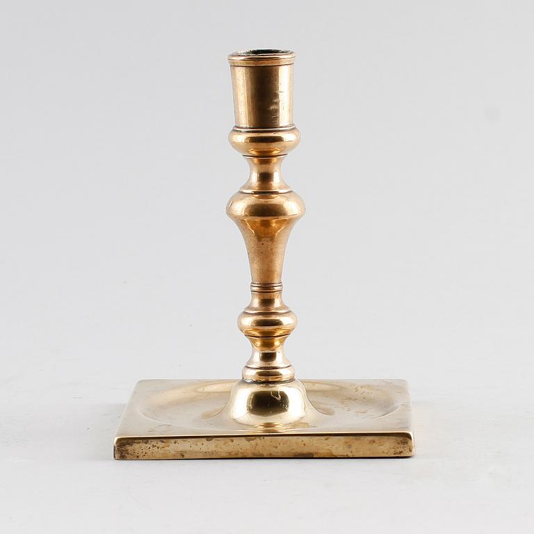 LJUSSTAKE, brons, 1600-/1700-tal.