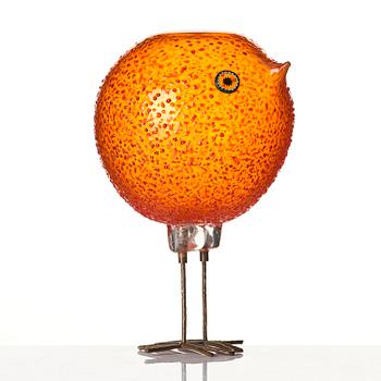 Alessandro Pianon, a "Pulcino" glass sculpture of a bird, Vetreria Vistosi, Italy, 1960s.