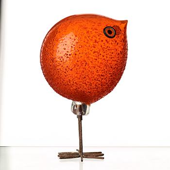 Peter Pelzel, A Peter Pelzel 'Pulcino' glass bird, Vistosi, Italy 1960's.