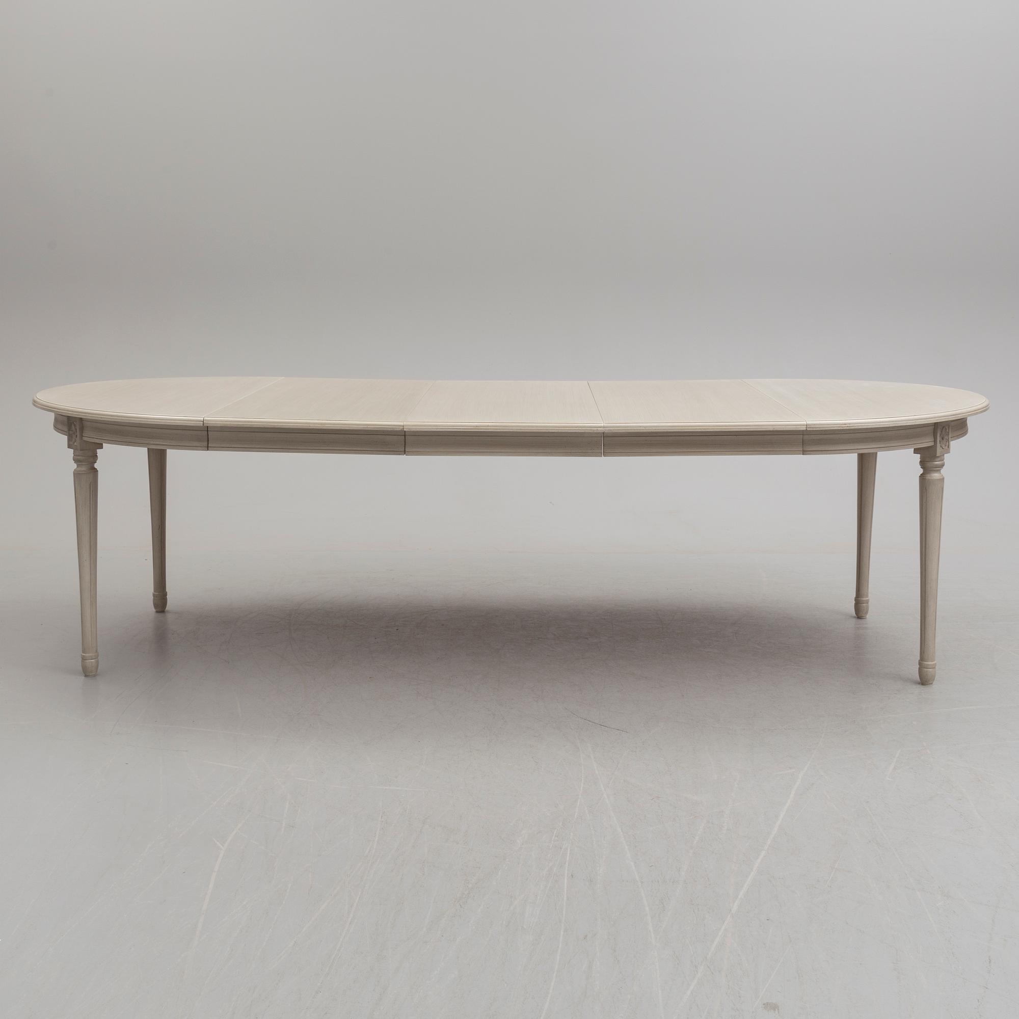 MATGRUPP, 11 delar, gustaviansk stil, K.A. Roos, Helsingborg, 1900-talets andra hälft.