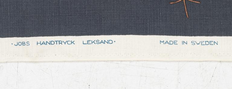 Gocken Jobs, a fabric, 'Stugrabatt', Jobs Handtryckt, Leksand.