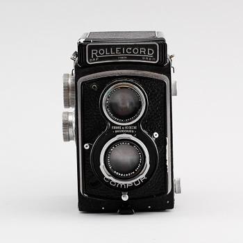 KAMERA, Rolleicord Compur, Franke & Heidecke, Braunschweig, 1900-talets första hälft.