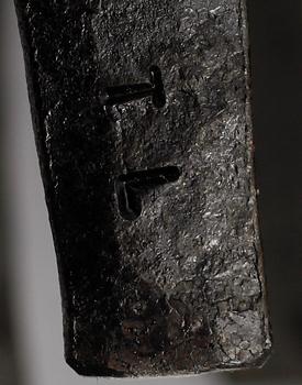 LJUSSTAKE, smide, Tom Larsen, monogramsignerad.
