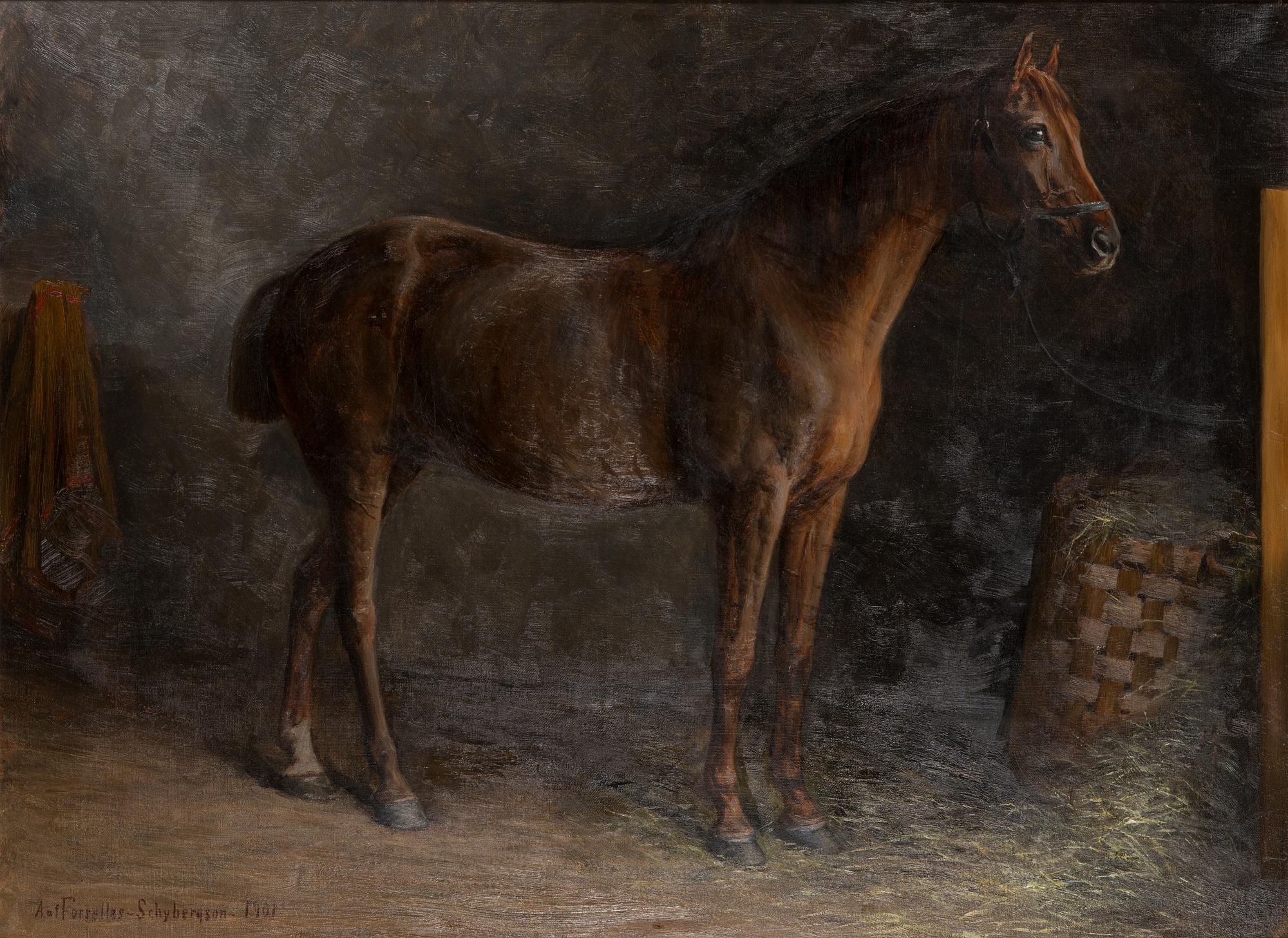 Anna af Forselles-Schybergson, oil on canvas, signed and dated 1901.