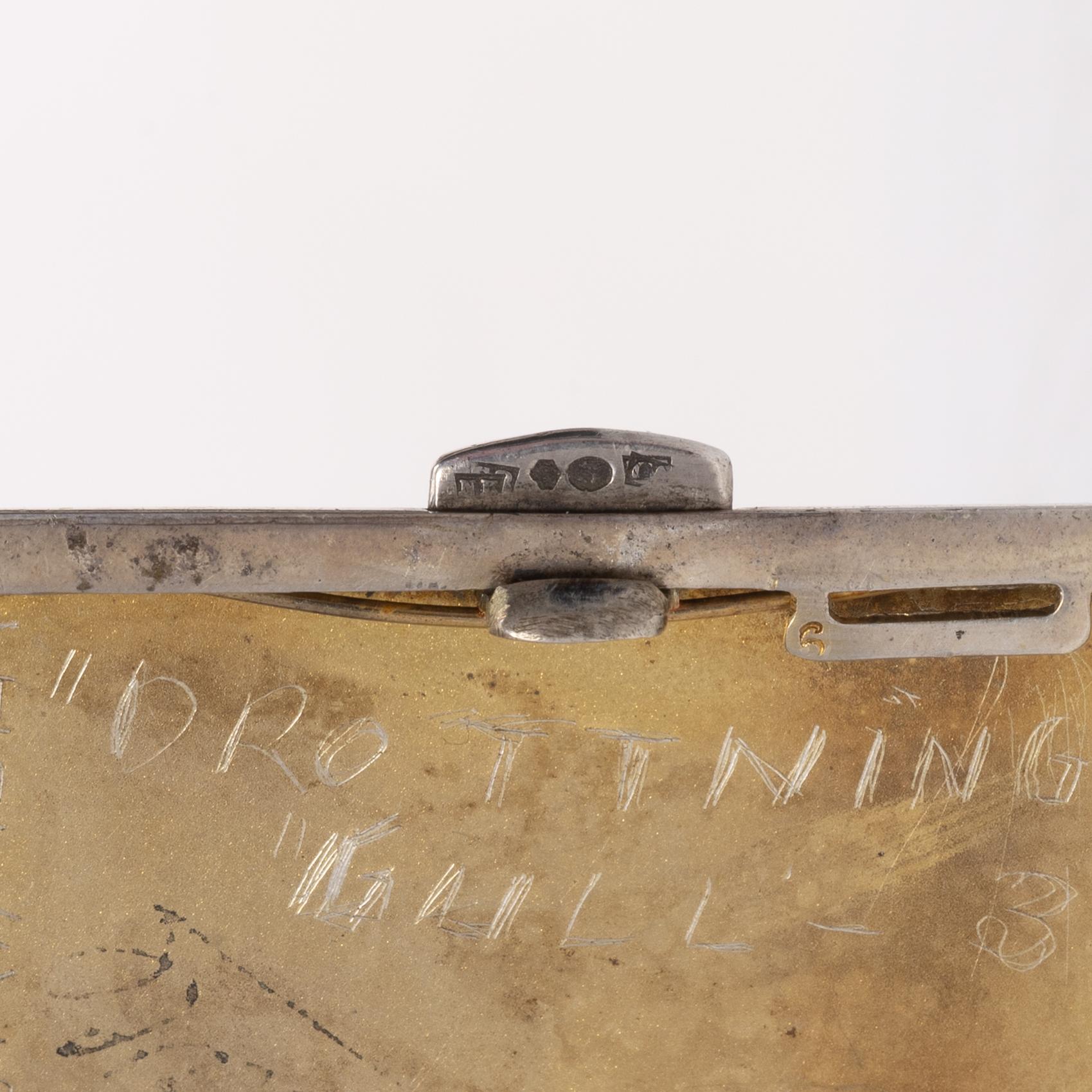 Seven silver boxes and cigarette cases, including with mark of Carl Fredrik Hultbom, Stockholm 1841.