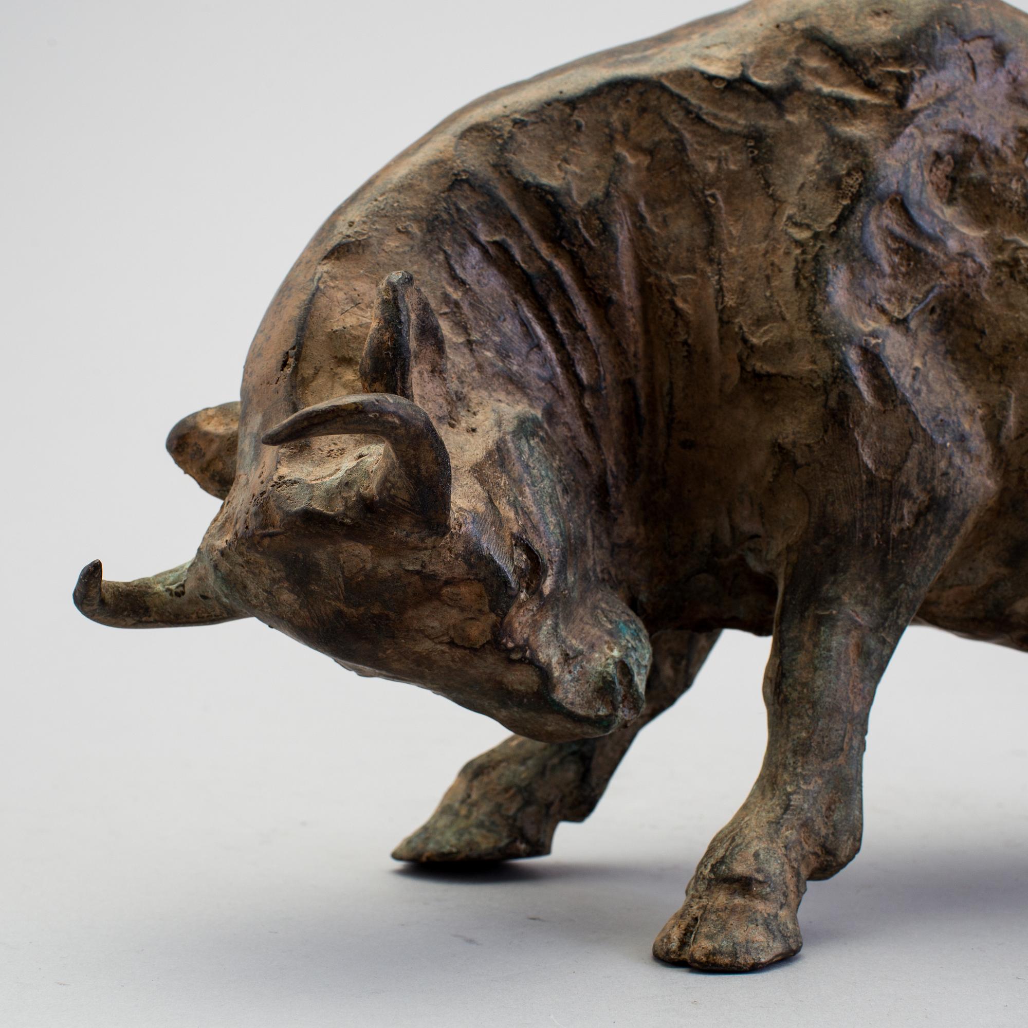 PIERRE CHENET, a bronze sculpture, signed.