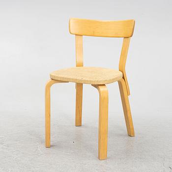 Alvar Aalto, stol, modell 69, 1900-talets mitt.