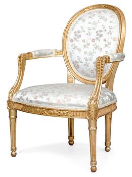 863. A Danish late 18th century armchair.