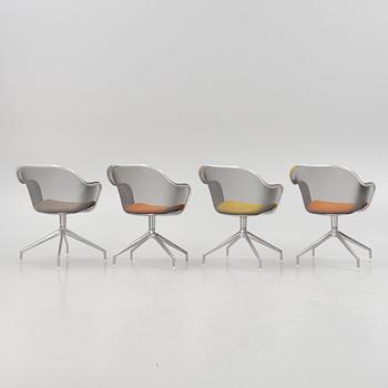 Antonio Citterio, a set of 4 chairs, "Iuta", B&B Italia.