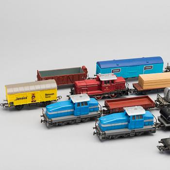 MÄRKLIN, samling lok och vagnar, 1900-talets andra hälft.