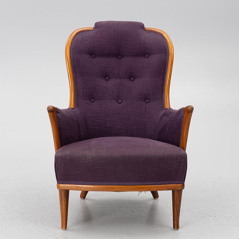 Carl Malmsten, Armchair, “Vår fru”, Bodafors, 1960s.