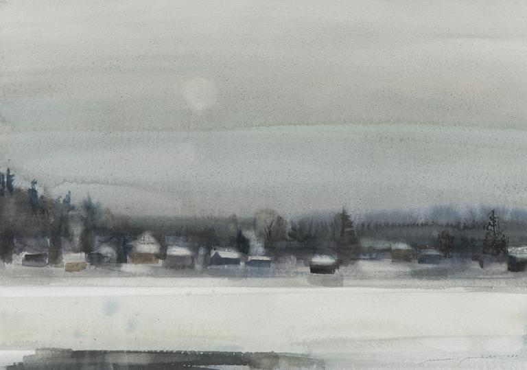 NANDOR MIKOLA, blandteknik, signerad och daterad 1988.