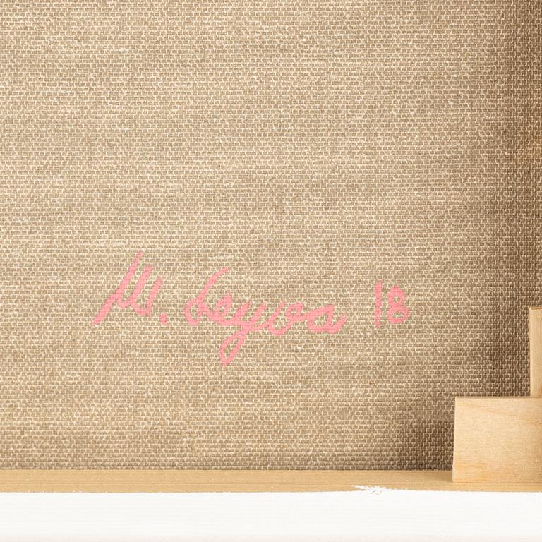 Marta Leyva, akryl på duk, signerad och daterad -18 a tergo.