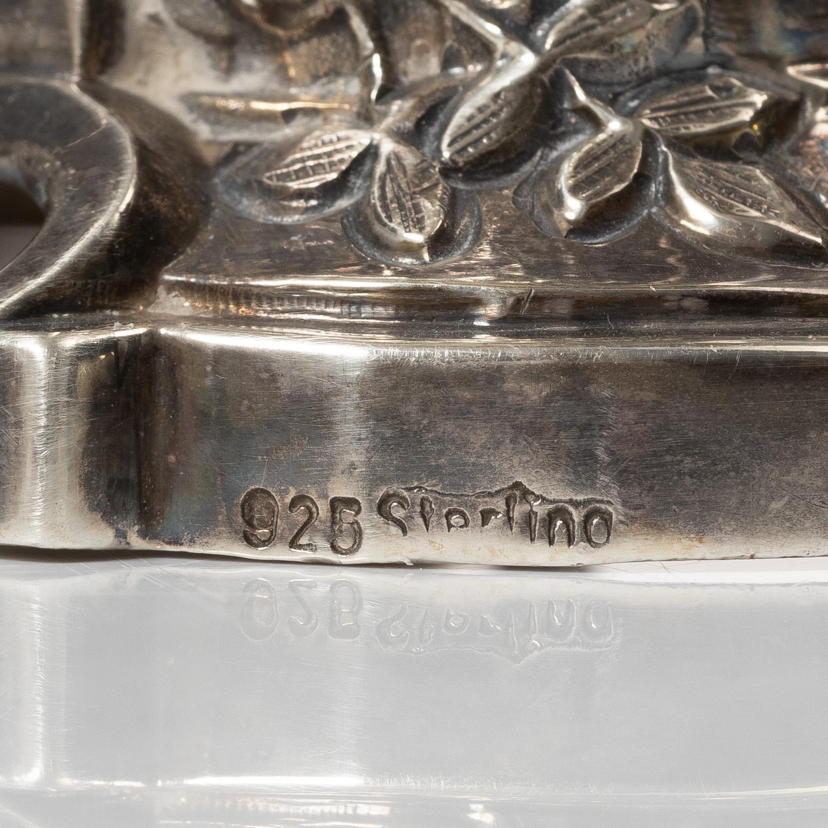 A pair of decorative silver bowls, Empire style, 20th Century.