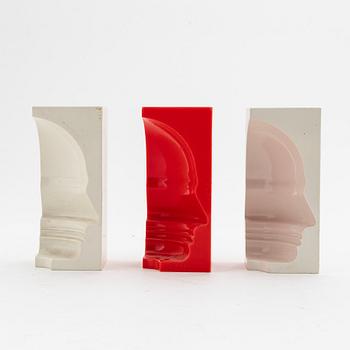 Sivert Lindblom, sculpture, 3 parts, plastic, stamp signed and dated 1968.