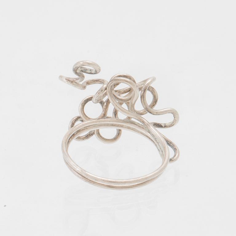 Berit Johansson, 3 silver rings.