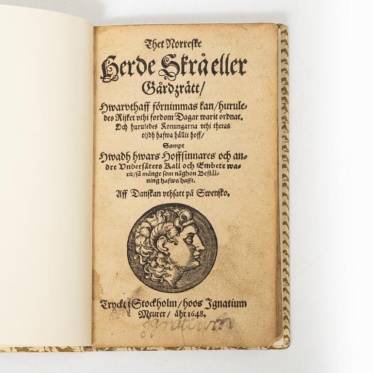 Norreske herde skrå, 1648.