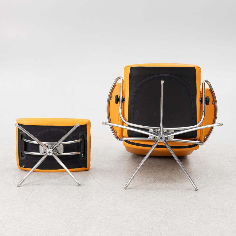 Armchair with footstool, "London", Stressless, Norway.