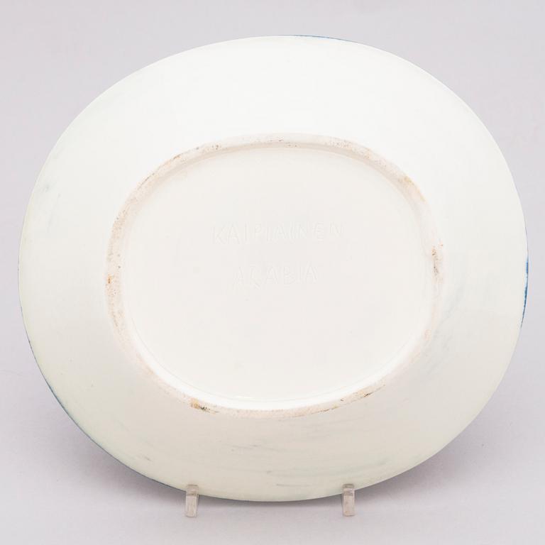 BIRGER KAIPIAINEN, dekorationsfat, signerad Kaipiainen Arabia.