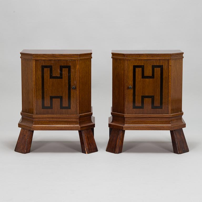 Birger Hahl, sängbord, ett par, 1920-tal.