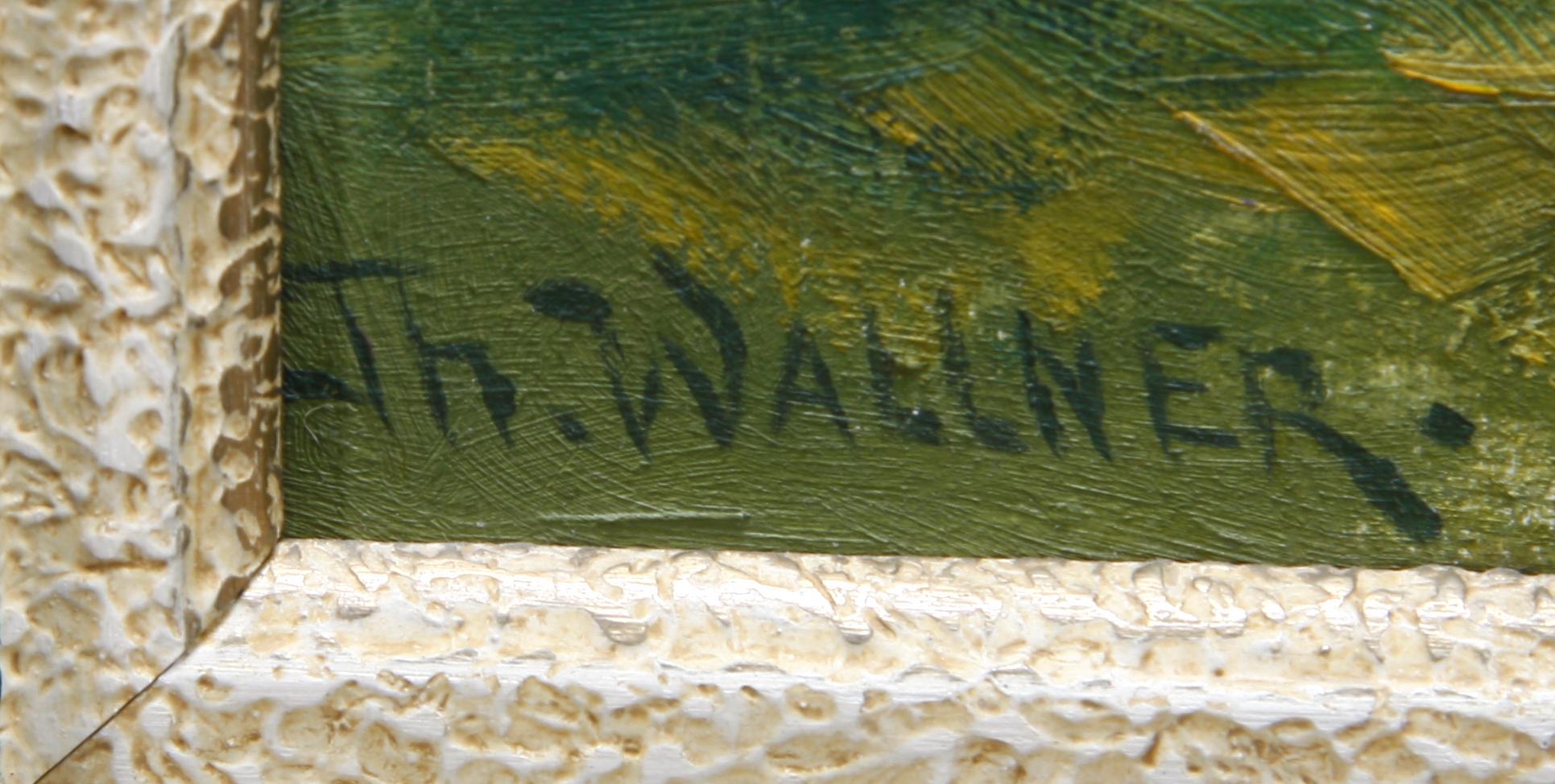 THURE WALLNER, olja  på pannå, sign.
