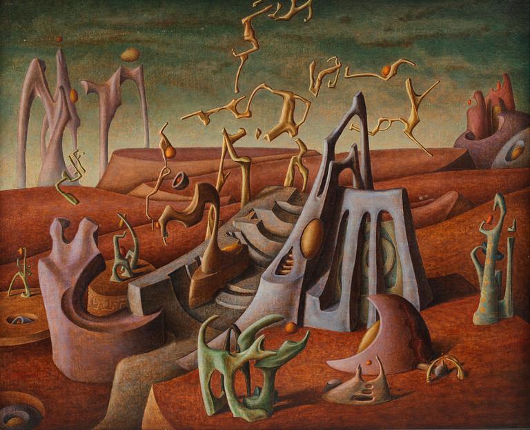 DIDIER MAZURU, olja på pannå, sign o dat- 89.