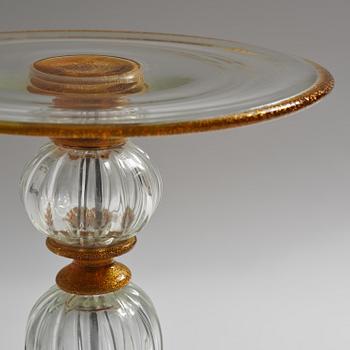A glass side table, glass, Murano, Italy, 1995.