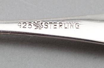 MOCKASKEDAR, 34 st, silver, Deylhe, Tyskland, svenska importstämplar. Vikt ca 335 g.