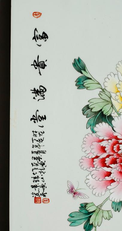 PORSLINSPLATTA, Kina, 1900-tal.