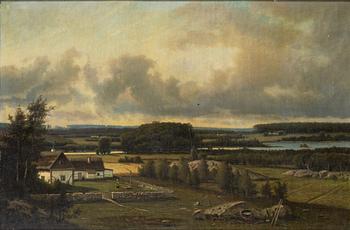 Carl August Fahlgren, oil on canvas, signed and dated 1883.