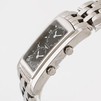 LONGINES, Dolcevita Dual Time,  wristwatch, 26,5 x 32 (40) mm.