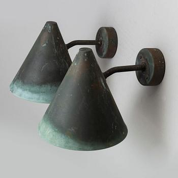 HANS-AGNE JAKOBSSON, a pair of 'Tratten' wall lights, Markaryd.