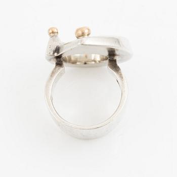 Sven-Erik Högberg, ring, sterlinsgsilver, Göteborg 1992.