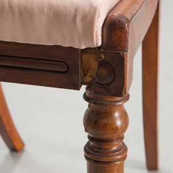 A set of four Regency Style chairs, mid-19th century.