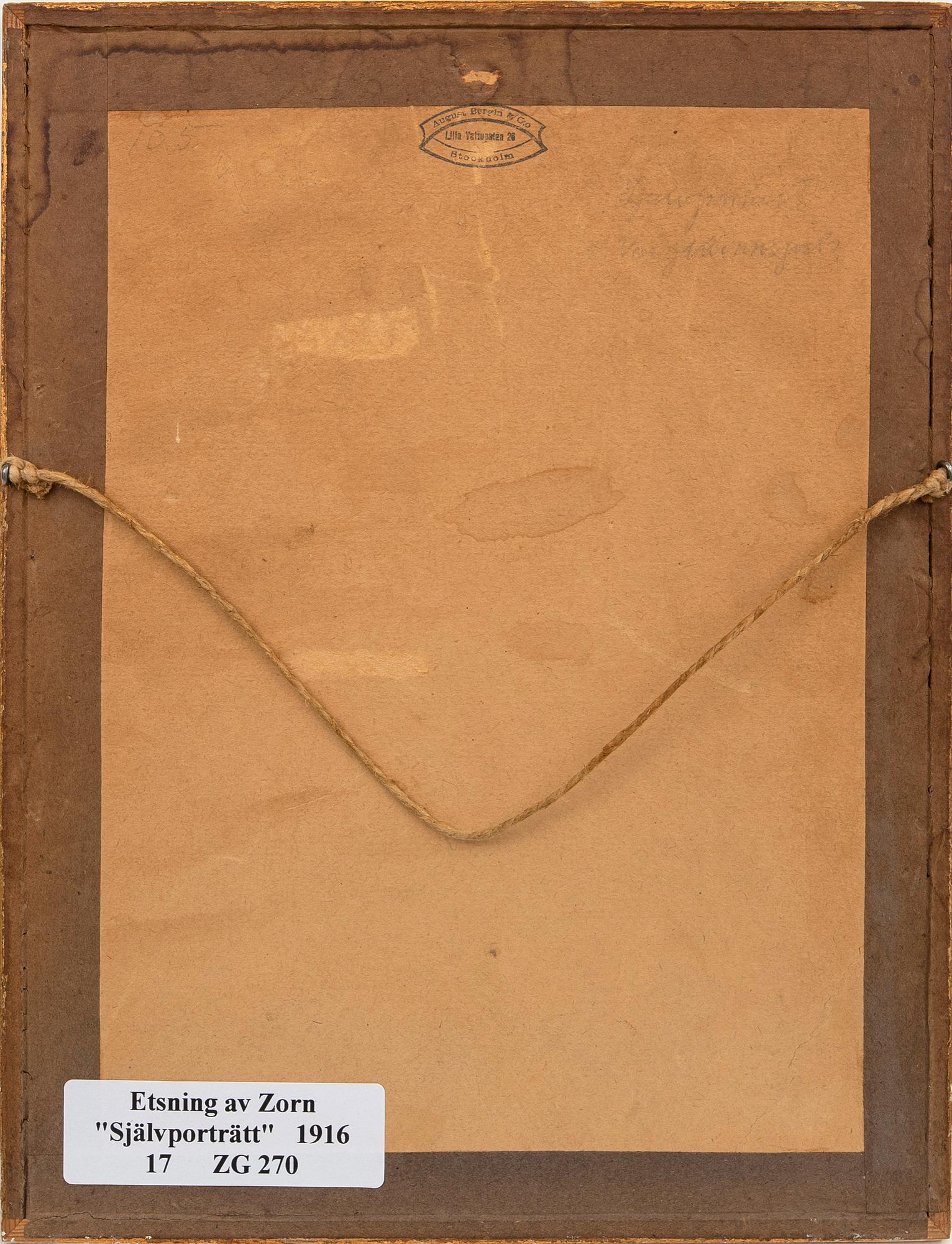 Anders Zorn, Self-portrait in wolf fur coat.