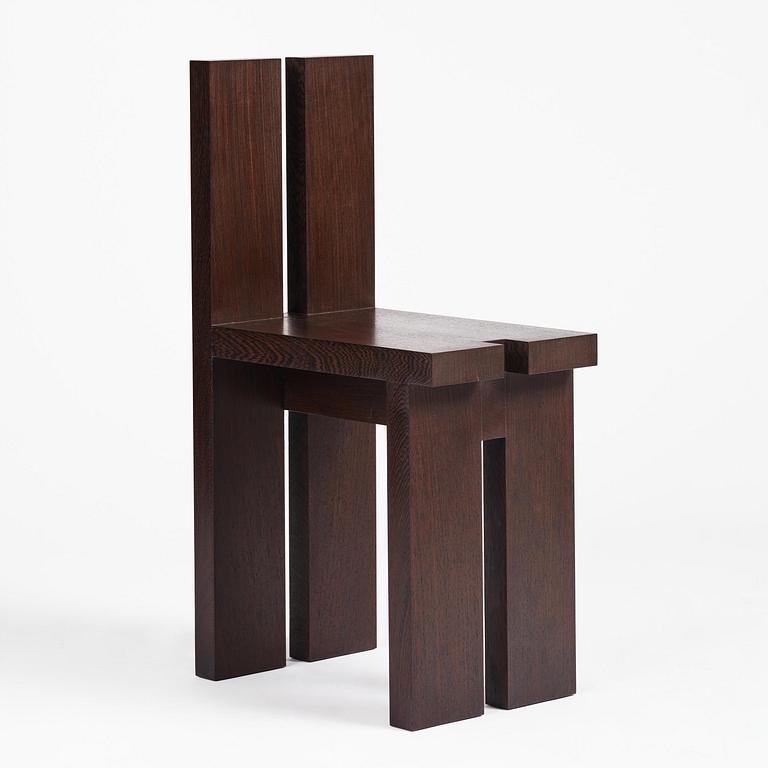 Nick Ross, a "P-A chair 03", ed. 1/8, executed in his own studio, Stockholm, 2024.